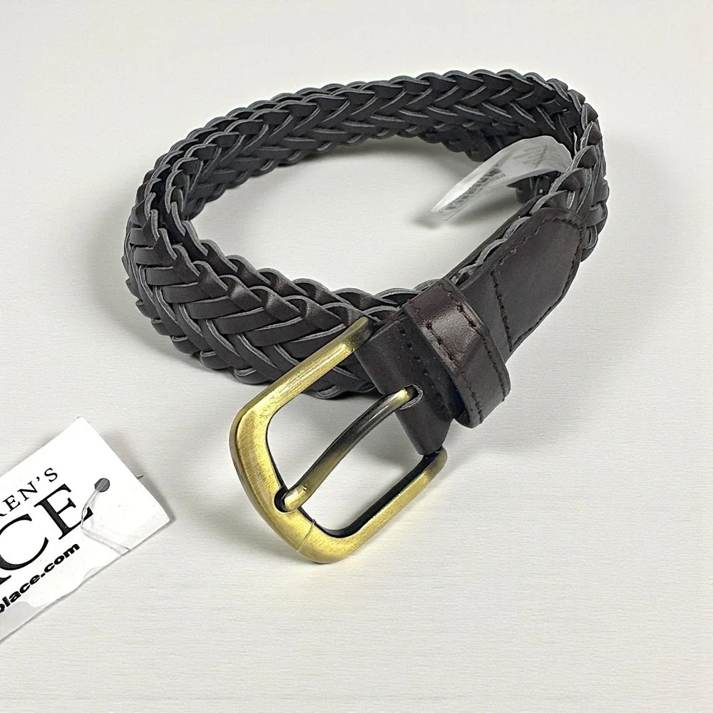 The Children's Place Brown Braided Belt - Size 4-7 Kids‎ Boys Girls